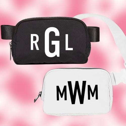 Bachelorette Monogrammed Crossbody / Matching Fanny Packs